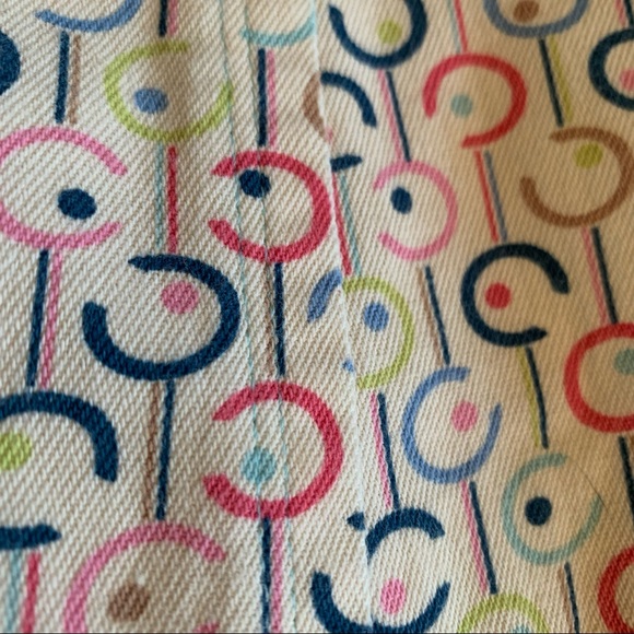 i.e. relaxed 100% Cotton Skirt in Retro Pattern; Nice, Heavy Material sz 12 P - Picture 4 of 14